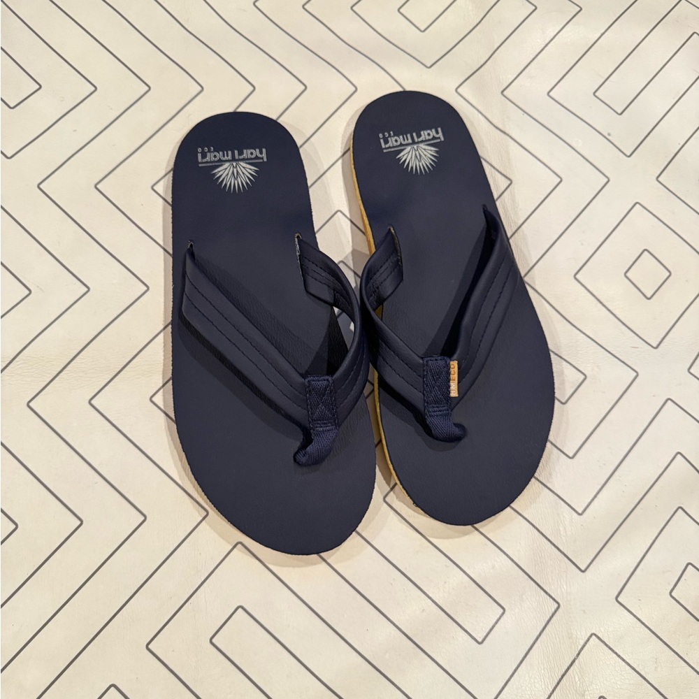 New Hari Mari Navy Flip Flops View 2
